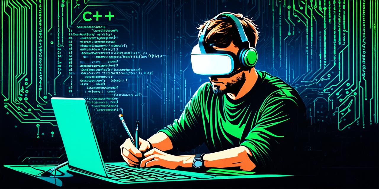 Which programming language is used to create virtual reality?