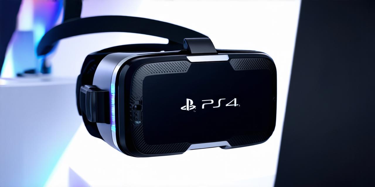 What is the cost of a virtual reality headset for the PS4?