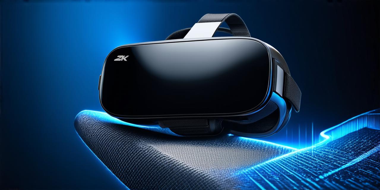 What allows a virtual reality headset to generate a three-dimensional view for the user?