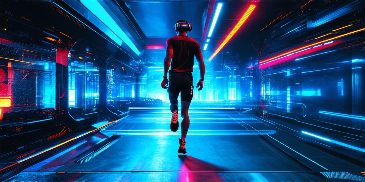 Virtual reality environment that allows you to run.